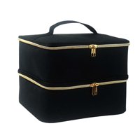 Magideal - Estuche De Transporte De Esmalte De Uñas De Doble Capa, 30 Rejillas, 15Ml, 0,5 Fl.Oz, Contenedor Duradero, Caja Organizadora De Uñas Para Juegos De