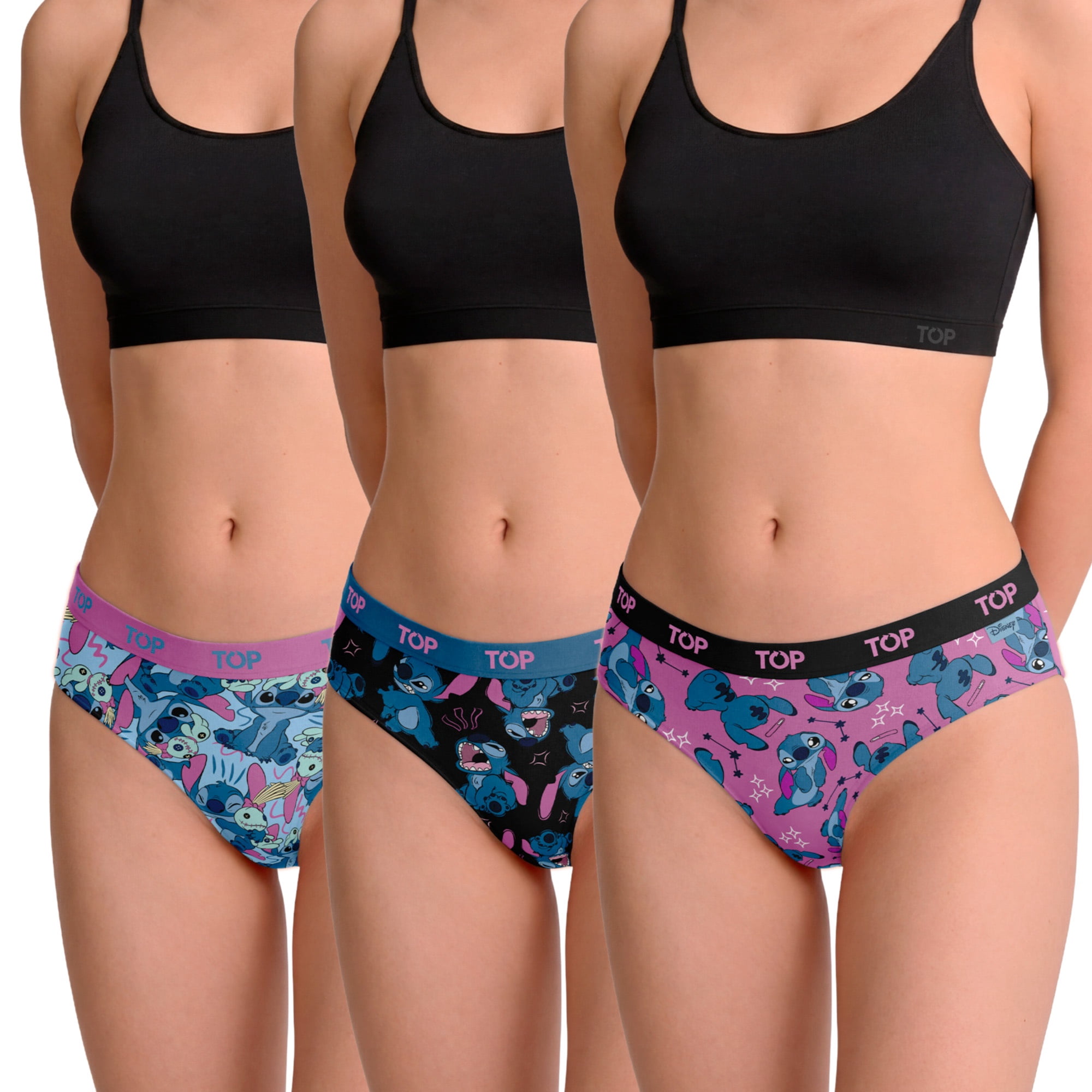 Calzón Culotte Algodón Pack 3 Stitch C3 Top