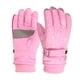 thumbnail image 1 of Guantes de bicicleta para niños y niñas, guantes de nieve para niños, guantes de esquí de invierno para niños, guantes cálidos a prueba de viento con bordado de rosas, guantes de esquí para niños, 1 of 5