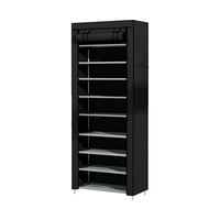 Magideal - Zapatero, Armario De Almacenamiento De Zapatos, Resistente Al Polvo, Multifuncional, Ahorrador De Espacio, Organizador De Zapatos, Estante Para Casa, 10 Capas Negras