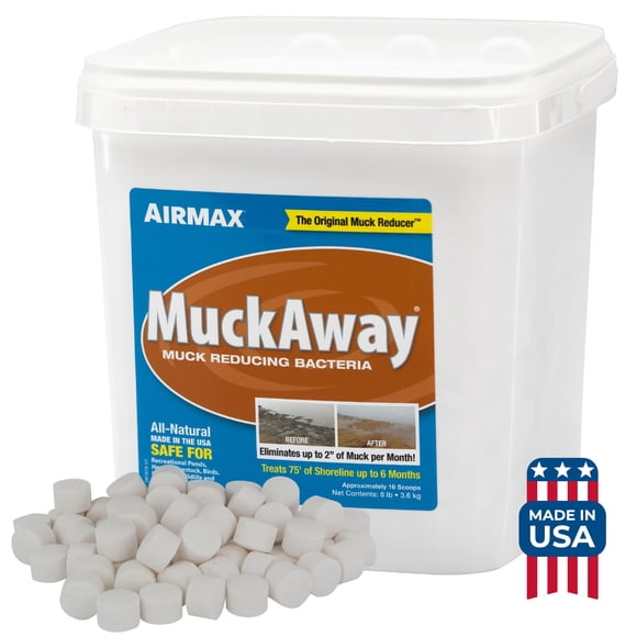 Removedor de lodo para estanques Airmax MuckAway, suministro para 6 meses, 3.6 kg
