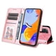 thumbnail image 5 of Funda tipo cartera FOXDOCK para Xiaomi Redmi Note 12 Pro 4G , diseño girasol en relieve, cuero PU, cierre magnético, soporte y tarjetero, 5 of 5