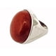 thumbnail image 2 of Anillo plata 925 con Coral rojo; talla 10 USA - talla 22 española, 2 of 3