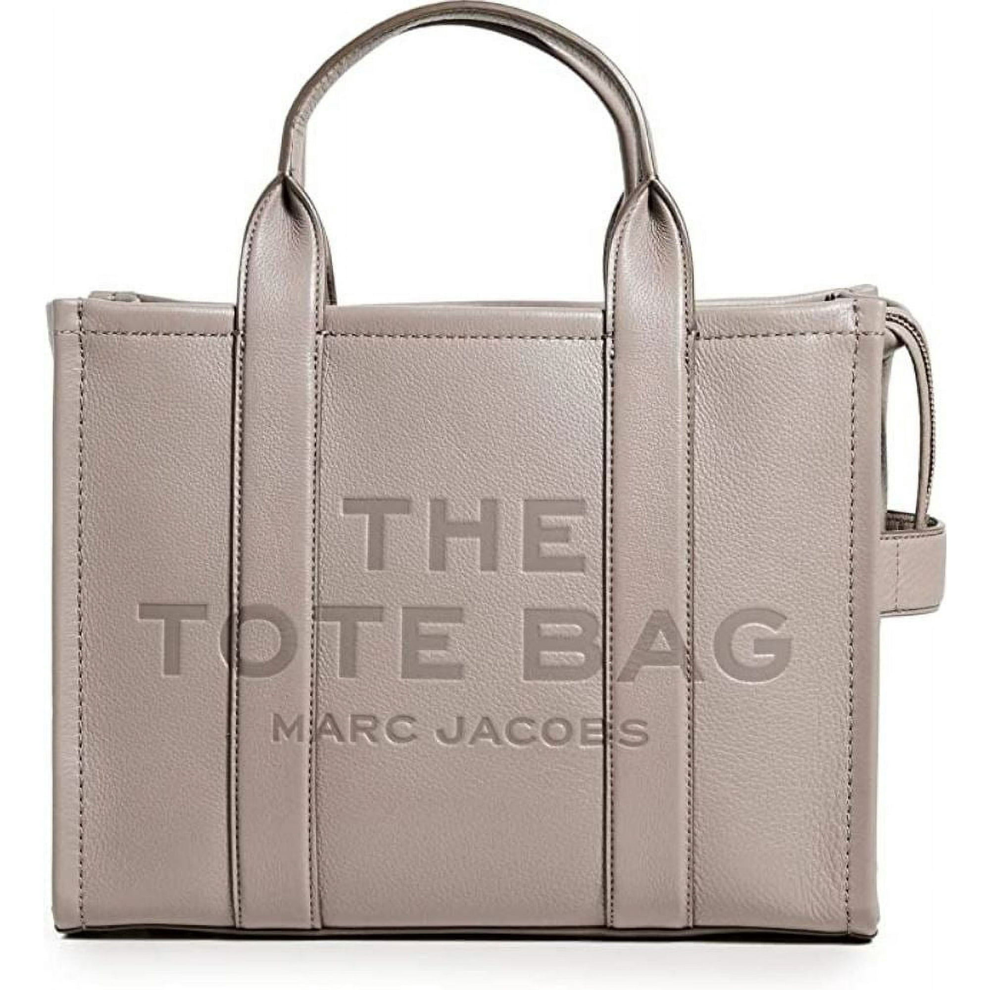 Bolso Tote Marc Jacobs Mediano Cuero Cemento Gris