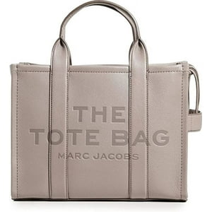 Bolso Tote Marc Jacobs Mediano Cuero Cemento Gris