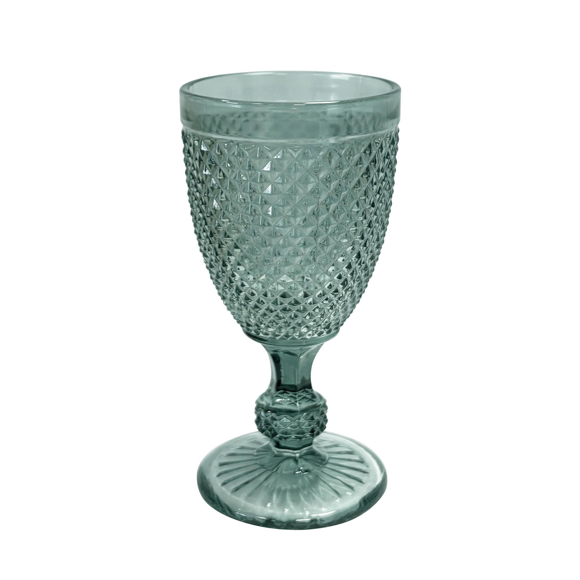 Copa De Vidrio 250ml Color Verde 1 Pieza Haus