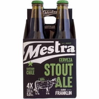 Cerveza Artesanal Stout Ale 5° Pack 4 Botella 330 Ml Mestra