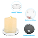 thumbnail image 2 of portavelas redondos de vidrio transparente, portavelas de vidrio transparente de 10 cm, soporte de pilar, bandeja para velas, base de pedestal para bodas, fiestas y decoración del hogar., 2 of 6