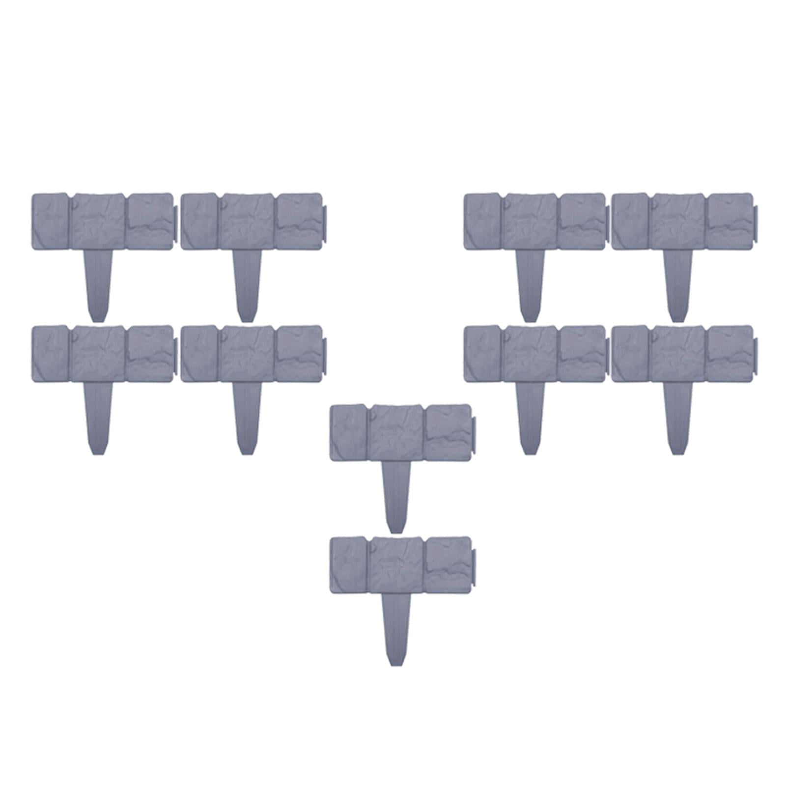 Magideal - Borde De Borde De Jardín, Borde De Jardín, Cerca De Jardín De Plantas, Borde De Cerca De Decoración De Paisaje Duradero Para Patio De De Césped 10 Piezas