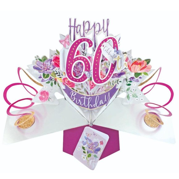 Tarjeta de Cumpleaños 60 años 3D Pop Up – Second Nature