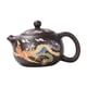 thumbnail image 2 of Tetera De Arcilla Púrpura Que Cambia De Color Tetera De Gongfu China Clásica Pintada A Mano Marrón, 2 of 3