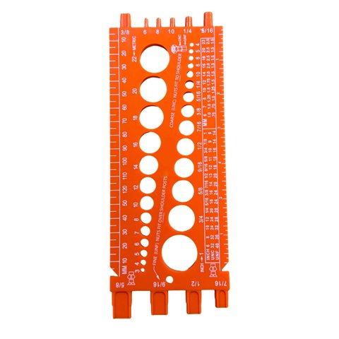 Ioensy - Comprobador De Calibre De Rosca De Perno De Tuerca, Duradero, Multifunción, Portátil, Fácil De Llevar
