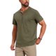thumbnail image 4 of INSPIRE CHIC Camisa Henley de Manga Corta con Textura Retro para Hombre M Verde Oliva, 4 of 5