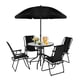 thumbnail image 1 of Juego de Comedor Terraza de 4 Personas Negro, 1 of 7