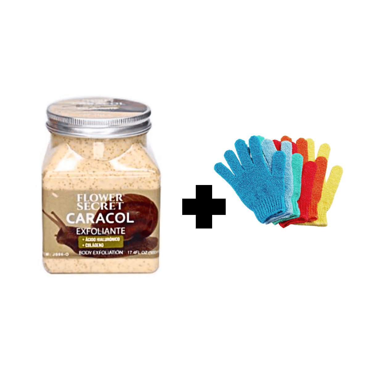 Genérico - Crema Exfoliante Caracol 500 Grs +guante Masajeador