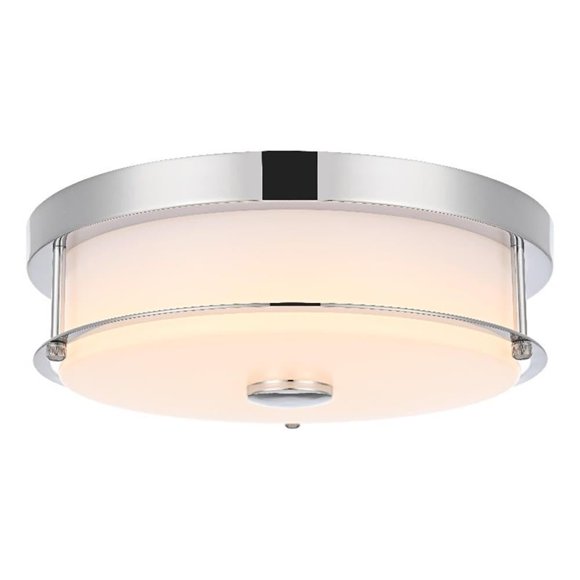 Luminaria Empotrada Living District Kolson LED Cromo 30 cm