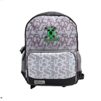 Disney - Mochila Juvenil Minecraft Gris