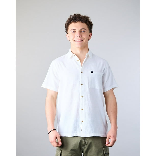 Camisa manga corta Hombre Algodón con textura XV5382 Polemic