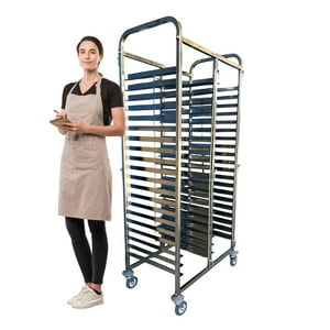 Prochef - Carro Bandejero Acero Inox. 40 Bandejas Casino 35X45 Cm.