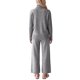 thumbnail image 3 of INSPIRE CHIC Conjunto de Suéter de Punto de Cable de 2 Piezas para Mujer Cuello Alto Hombro Caído Manga Larga Ajustable Grande Gris, 3 of 6