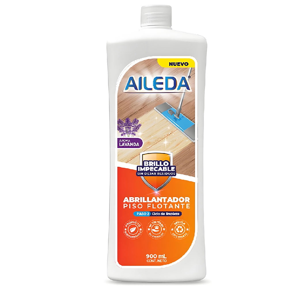 Abrillantador Piso Flotante Aileda 900ml En Botella Lavanda