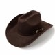 thumbnail image 3 of Sombrero Vaquero Cowboy Western Unisex Adulto - Festivales cafe Talla Única, 3 of 6