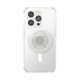 thumbnail image 5 of Empuñadura para teléfono PopSockets, redonda, compatible con MagSafe, transparente, purpurina, 5 of 6