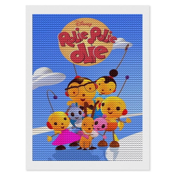 Rolie Polie Olie Kits de Pintura de Diamantes para Adultos 5D DIY Diamond Art Kits Full Drill Diamond Dots para Regalo Decoración de Pared y Relajación Artes de Gemas 30*40cm