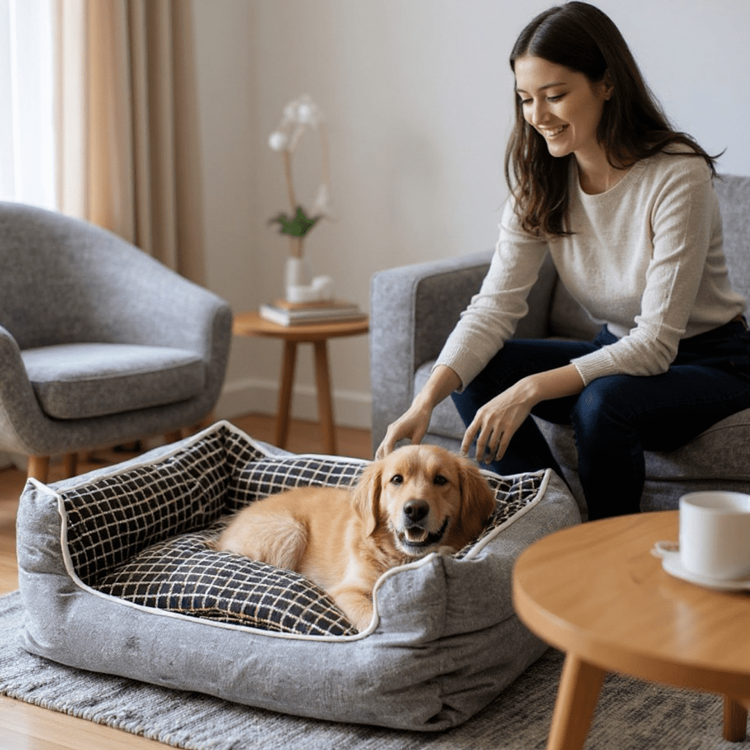 Bloccare - Cama Para Mascotas Espuma - Talla L (gris) 70 X 50 X 20 Cm