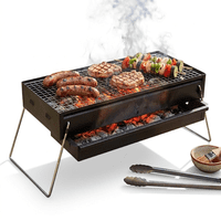 Genérica - Parrilla A Carbón Portátil Plegable Para Camping Terraza Ir