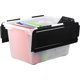 thumbnail image 5 of Storage Tub Storex, tapa abatible, 48 cuartos de galón, color negro, funda de 4 unidades, 5 of 5