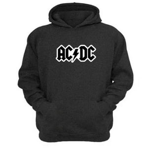 Genérico - Polerón Canguro Acdc Gris Oscuro Talla Xl Unisex