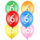 thumbnail image 1 of Balloons Funny Fashion Latex #6, colores surtidos, 12 unidades, 1 of 1