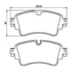 thumbnail image 2 of Pastillas Freno para auto Audi Q7 2016-2023 Delantero, 2 of 5