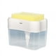 thumbnail image 1 of 1pc Scrub Sponge Dispenser Push Type Liquid Soap Caddy Pump Organizer Kitchen Bathroom Supplies, 1 of 3