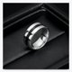 thumbnail image 3 of Anillo de Hombre Titanio Black and Silver Space Moda 2019, 3 of 3