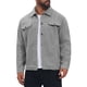 thumbnail image 5 of INSPIRE CHIC Chaqueta de Camionero de Manga Larga con Botones y Solapa para Hombre S Gris, 5 of 6