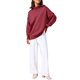 thumbnail image 2 of INSPIRE CHIC Mujeres Suéteres de Punto de Manga Larga Cuello Simulado Suelto Oversized Casual Tops 2025 2XL Vino Rojo, 2 of 6
