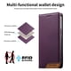 thumbnail image 5 of Funda Tipo Cartera de Cuero Sintético para Samsung Galaxy S26 Ultra Bloqueo RFID, con Ranuras para Tarjetas y Bolsillo para Efectivo, Cierre Magnético Fuerte Morado, 5 of 6