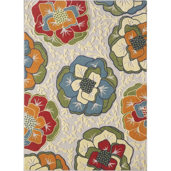 Area Rugs Kas Rugs Calla 6936 Ivory Flora 100% polipropileno