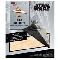 Insight - Star Wars Star Destroyer Libro Y Modelo Armable En Madera