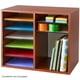 thumbnail image 2 of Organizador de literatura Safco Wood con 12 compartimentos, color marrón, 2 of 3