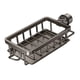 thumbnail image 2 of Estante de almacenamiento para grifo de cocina, cesta cuadrada izquierda con varilla, soporte de esponja fácil de instalar, escurridor para lavabos de negro, 2 of 5