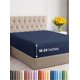 thumbnail image 1 of Sábana bajera ajustable CGK Unlimited Hotel Luxury Queen, color azul marino, 1 of 9