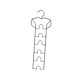 thumbnail image 1 of Organizador De Bufandas, Organizador De Cinturón De Bufanda De Seda, Perchas Para Organizador De Armario, Estilo A, 1 of 3