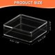 thumbnail image 2 of Caja de Acrílico Uxcell con Tapa, Cajas de Exhibición de Acrílico Transparente Contenedores de Cubo Cuadrado de Plástico Organizador de Almacenamiento 2.36"x2.36"x0.79", 2 of 7