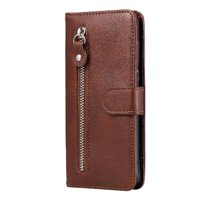 Gangxun - Funda Con Cremallera Para Samsung Galaxy A71 5G, Carcasa Cartera De Cuero Pu Con Soporte Y Tarjetero