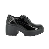 Mocasin Leila Negro Charol Alquimia