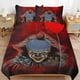 thumbnail image 1 of Juego de ropa de cama Pennywise, funda nórdica, cómoda y ligera, juego de ropa de cama con diseño de dibujos animados, 3 piezas., 1 of 3