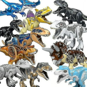 Dinosaurio Jurassic World Building Blocks Juguetes (Juego De 20 Piezas) Con Piezas Móviles Toysvill Toysvill